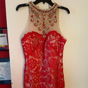 Dave & Johnny Short Prom Dress